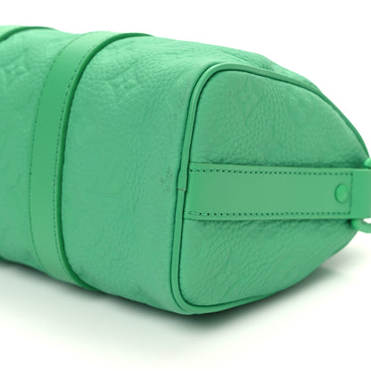 Louis Vuitton Monogram Taurillon Keepall Bandouliere 25 Minty Green 8 of 9