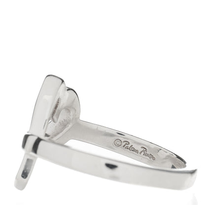 Tiffany Sterling Silver Paloma Picasso Loving Heart Ring 54 7 3 of 4