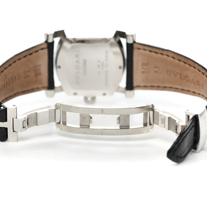 Bulgari Stainless Steel Alligator 29mm Assioma Quartz Watch Black 6 of 7