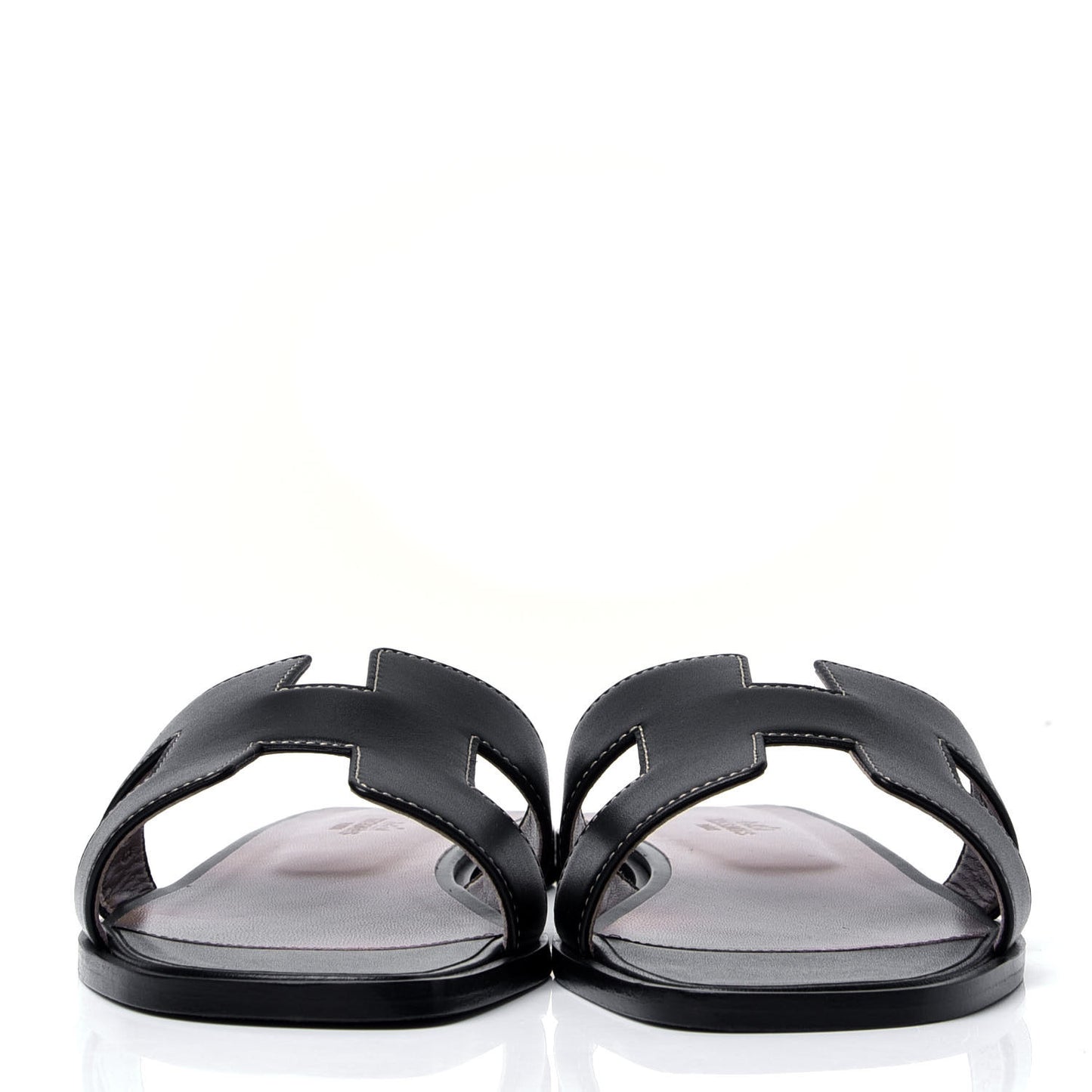 Box Calfskin Oran Sandals 39 Black