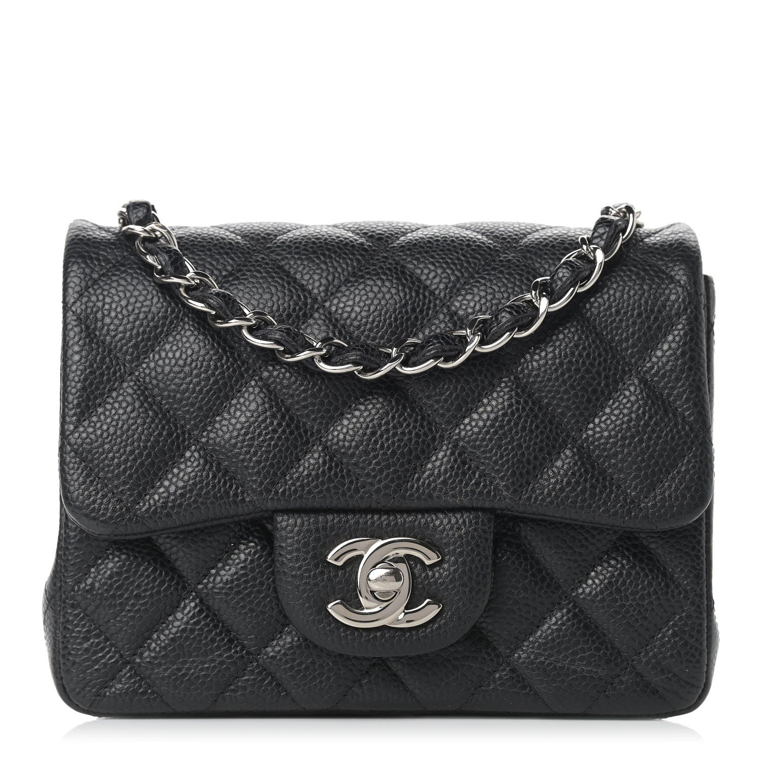 Chanel Caviar Quilted Mini Square Flap Black 1 of 9