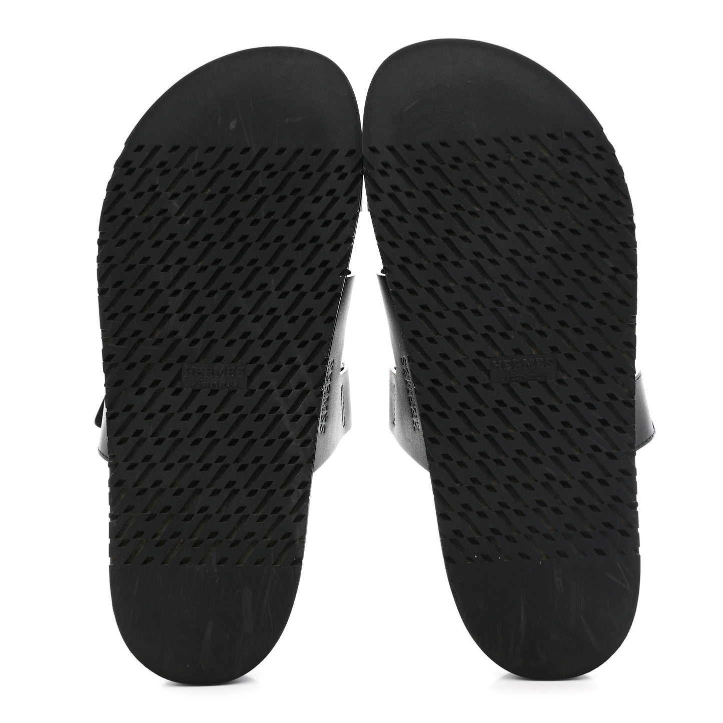 Calfskin Womens Chypre Sandals 40.5 Black