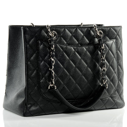 Chanel Caviar Grand Shopping Tote GST Black 3 of 8