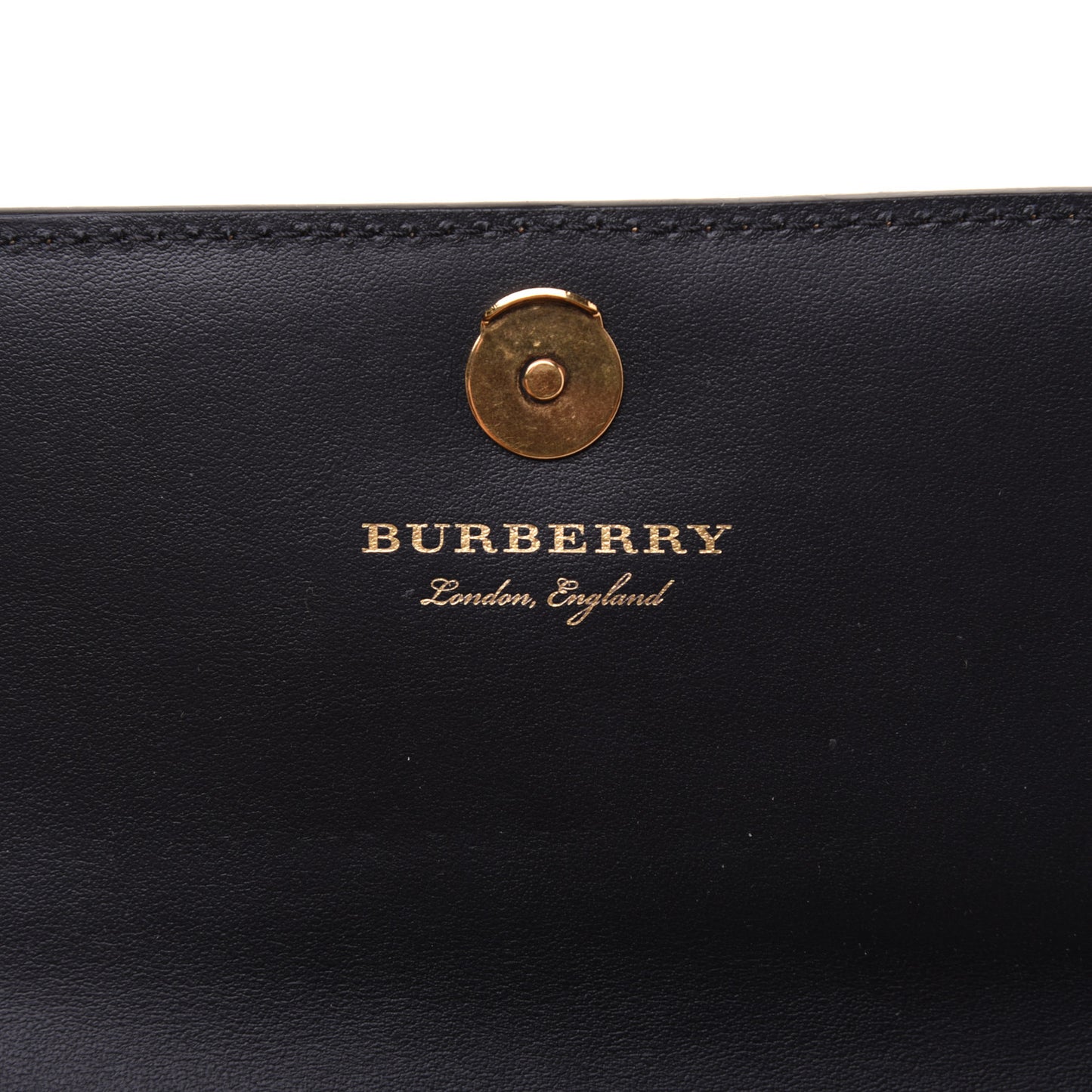 Vintage Check Henley Wallet On Chain Black