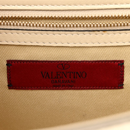 Valentino Garavani Vitello Medium Glam Lock Rockstud Flap Light Ivory 6 of 12