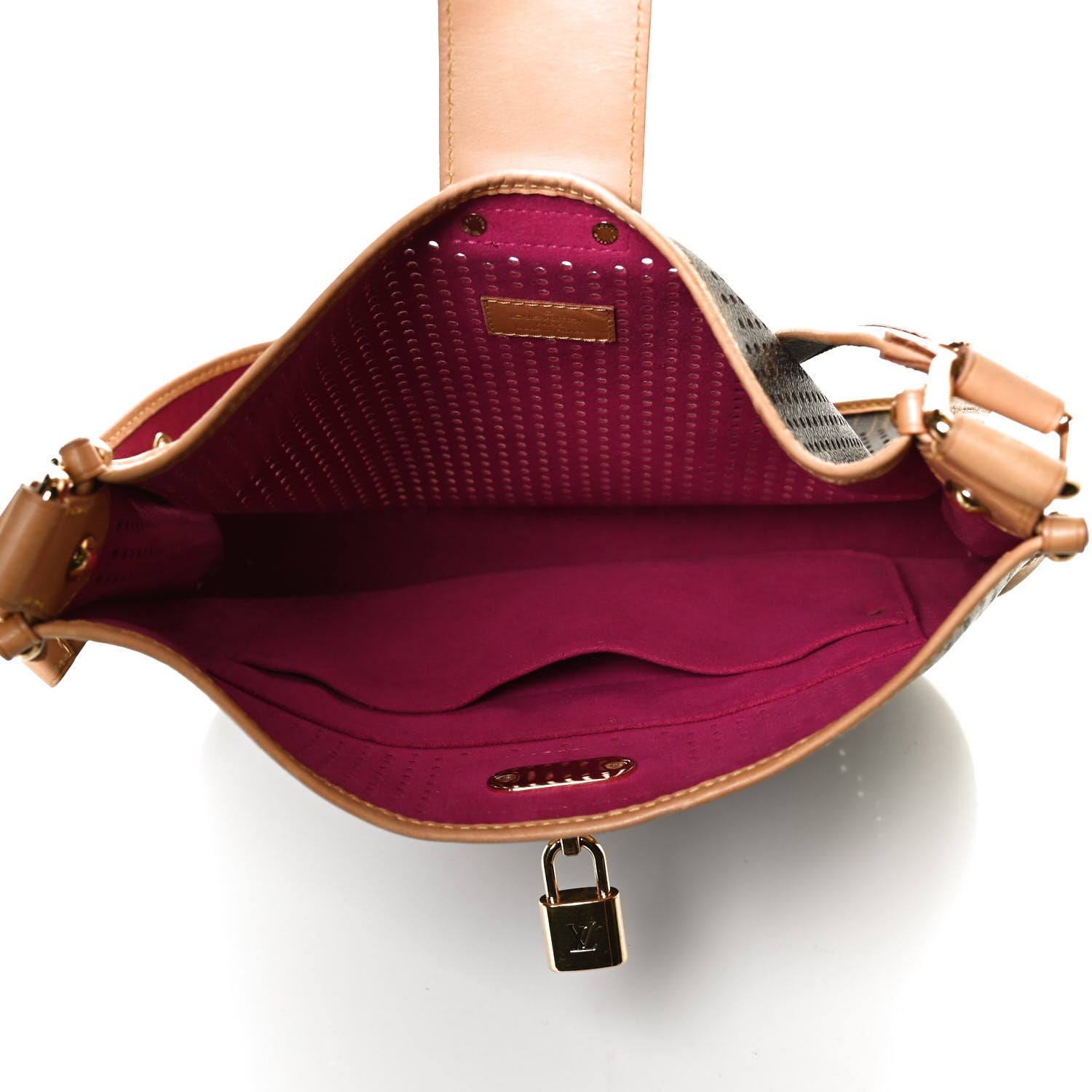 Louis Vuitton Monogram Perforated Musette Fuchsia 5 of 9
