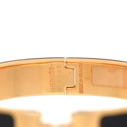 Hermes Enamel Narrow Clic Clac H Bracelet PM Black 3 of 5