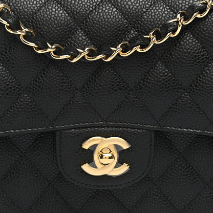 Chanel Caviar Quilted Medium Double Flap Black 8 of 11