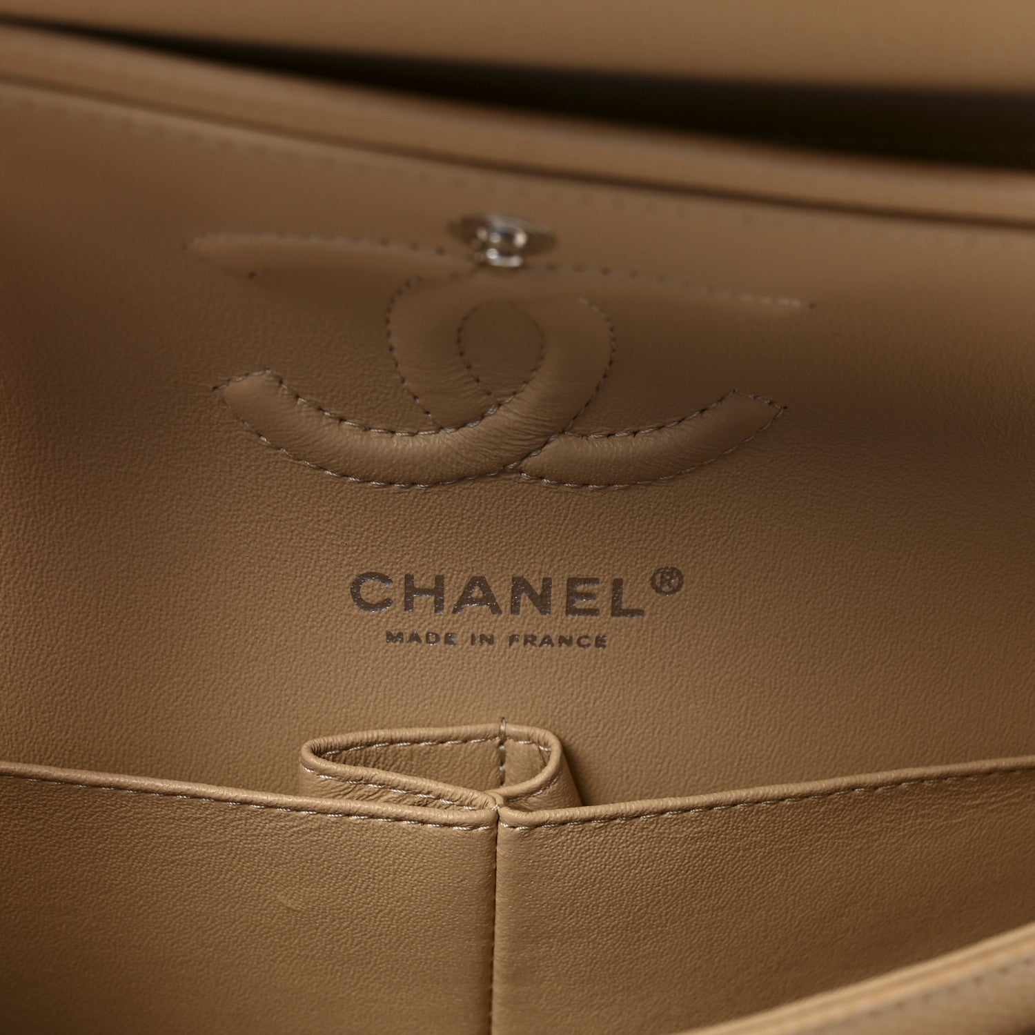 Chanel Caviar Quilted Small Double Flap Beige 5 of 9