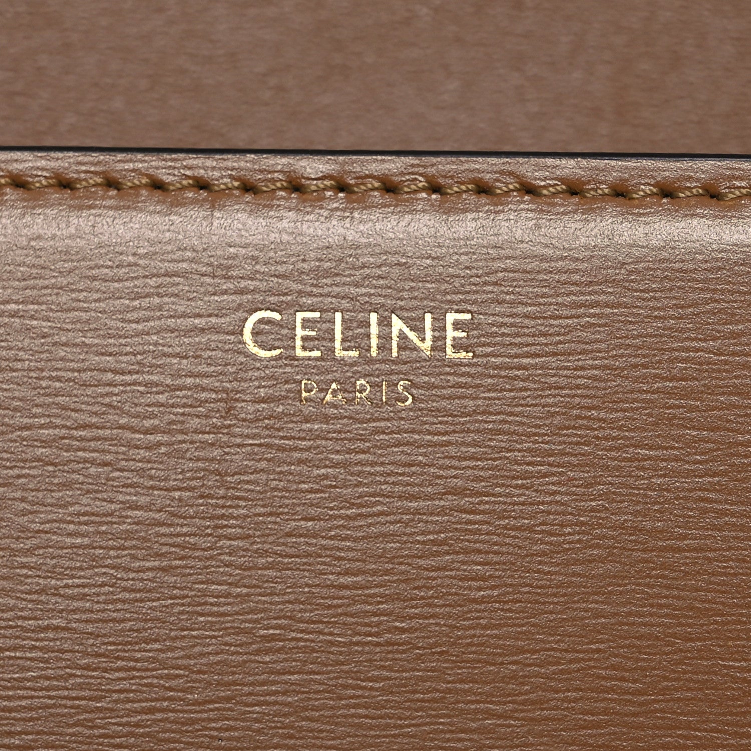 Celine Shiny Calfskin Teen Triomphe Bronze 6 of 14