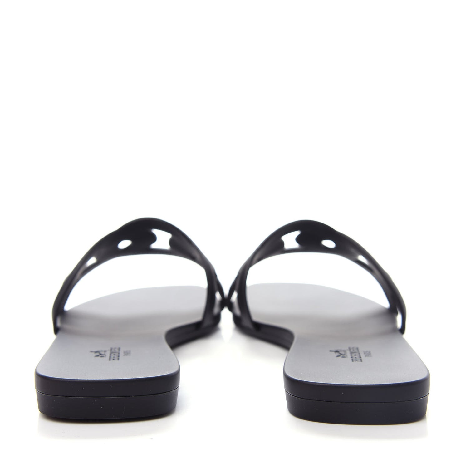 Rubber Aloha Sandals 37 Black