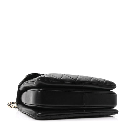 Chanel Lambskin Quilted Small Trendy CC Dual Handle Flap Bag Black 3 of 10