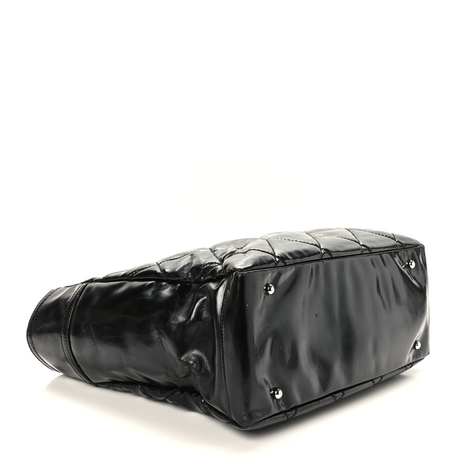 Chanel Vinyl Quilted Large Paris Biarritz Tote Black 4 of 10