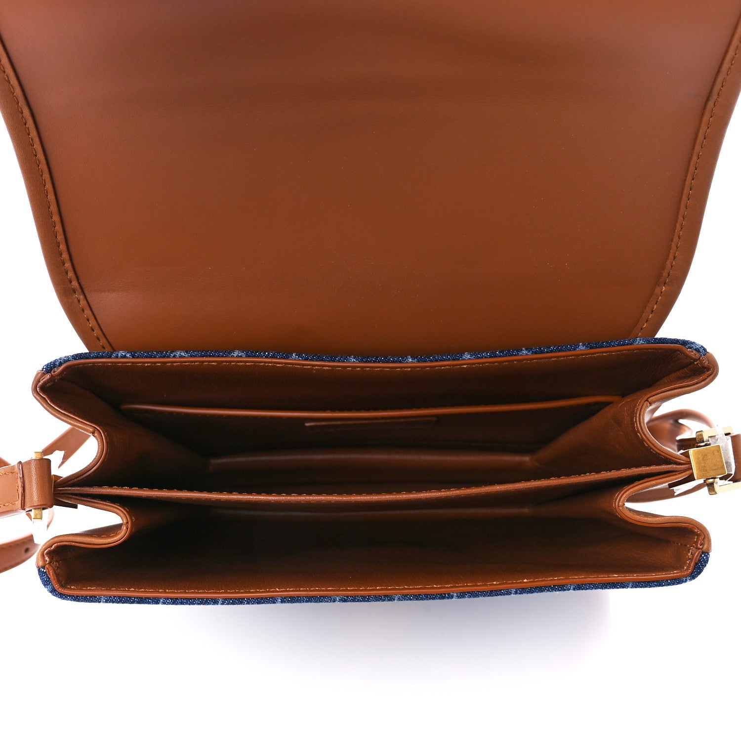 Saint Laurent Suede All-Over Monogram Small Le Monogramme Satchel Denim 5 of 10