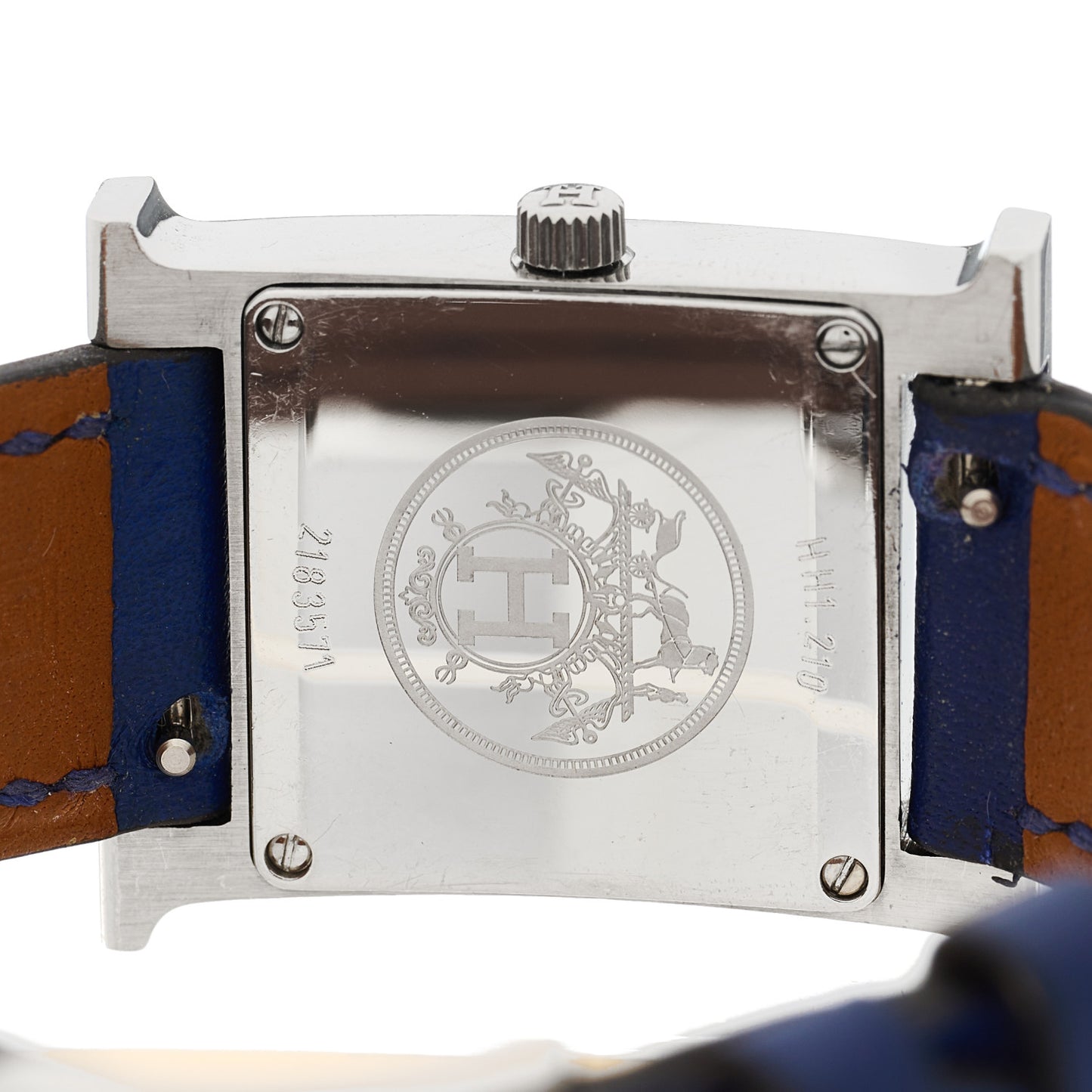 Stainless Steel Swift 21mm Heure H Hour Quartz Watch Bleu Navy