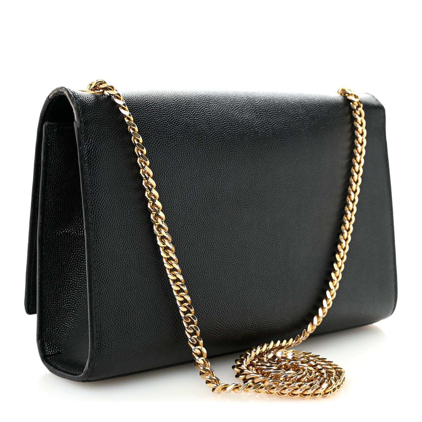 Grain De Poudre Medium Classic Monogram Kate Satchel Black