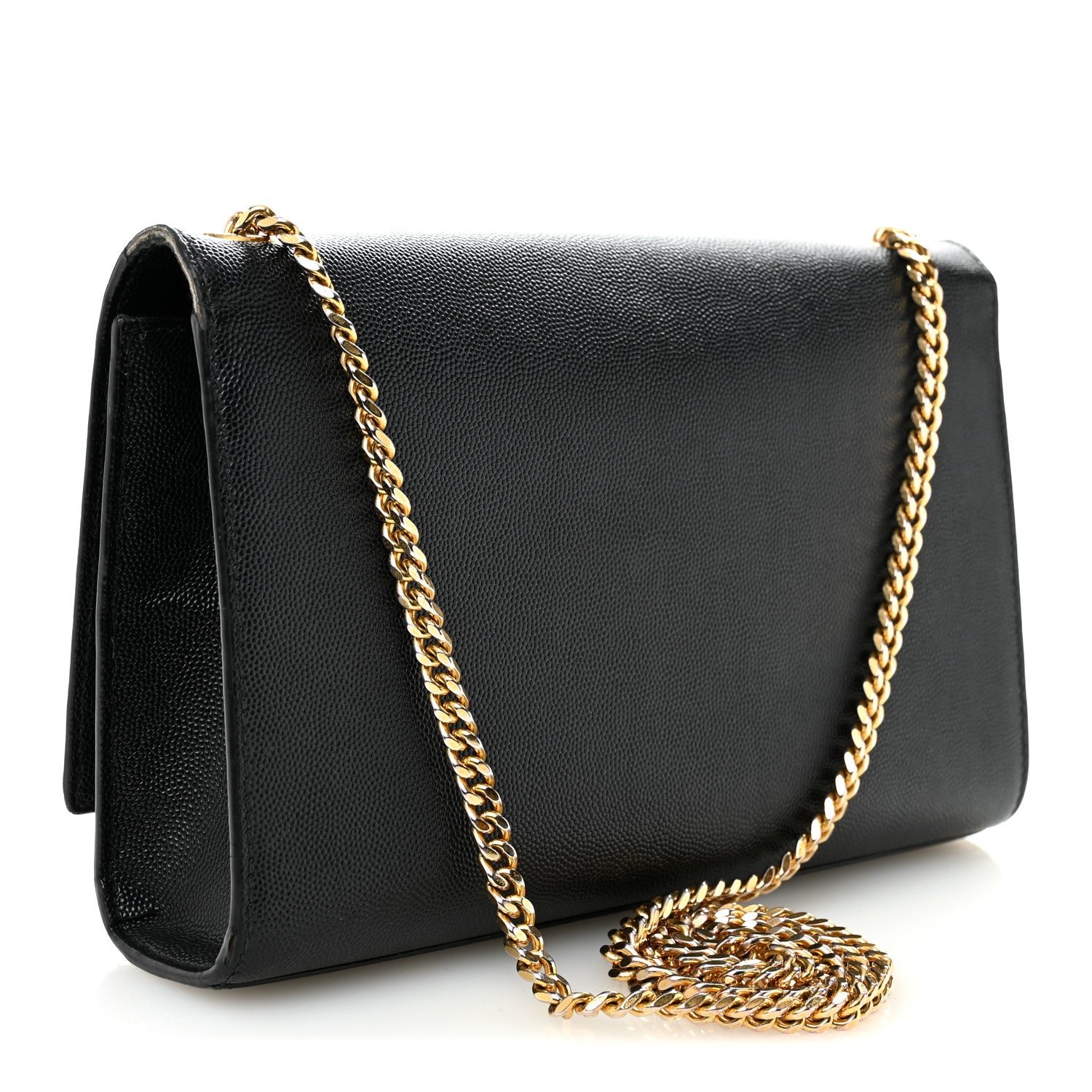 Saint Laurent Grain De Poudre Medium Classic Monogram Kate Satchel Black 3 of 15