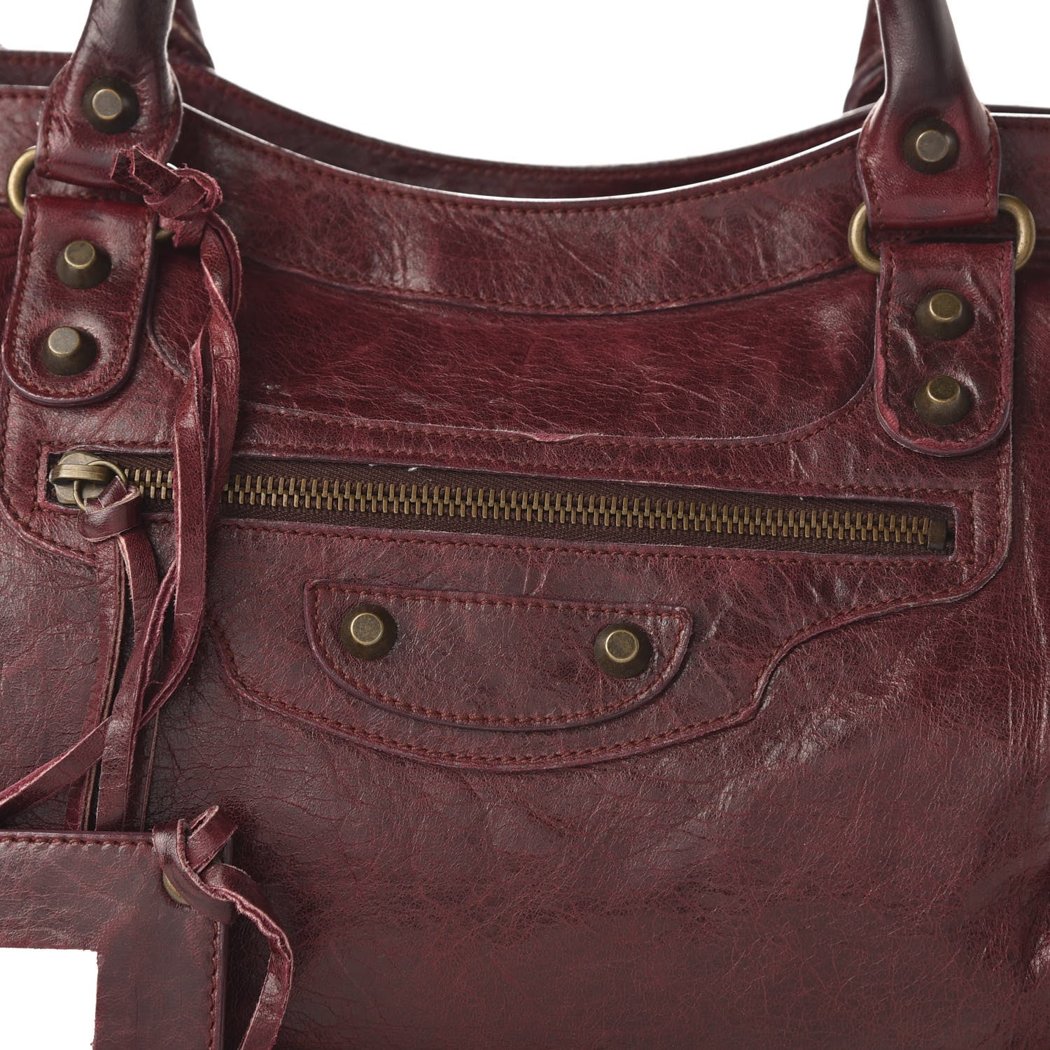 Balenciaga Agneau Classic Hardware City Bordeaux 11 of 11