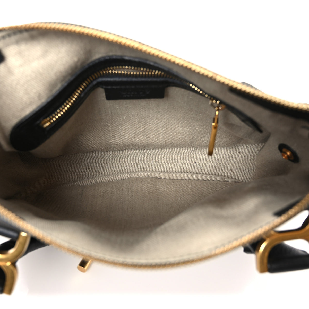 Calfskin Small Marcie Satchel Black