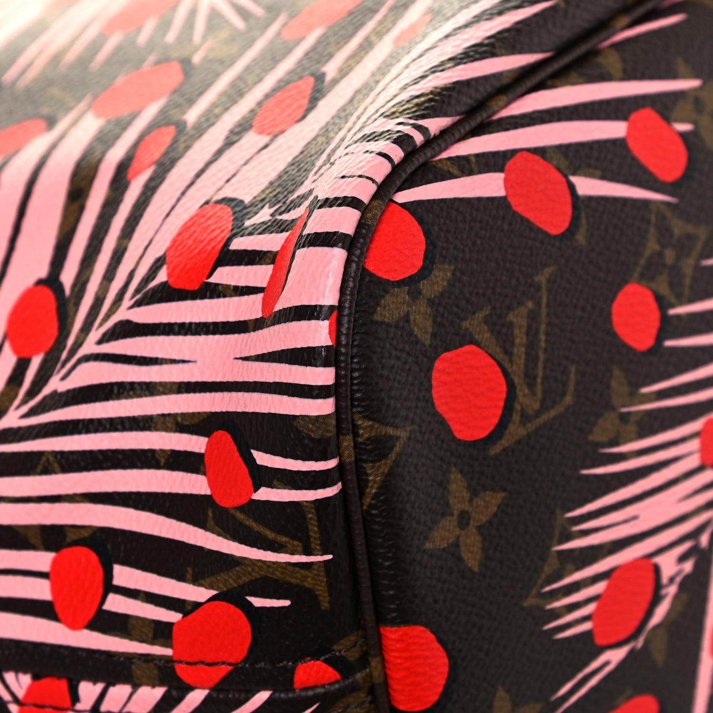 Monogram Jungle Dots Neo Neverfull MM Sugar Pink Poppy