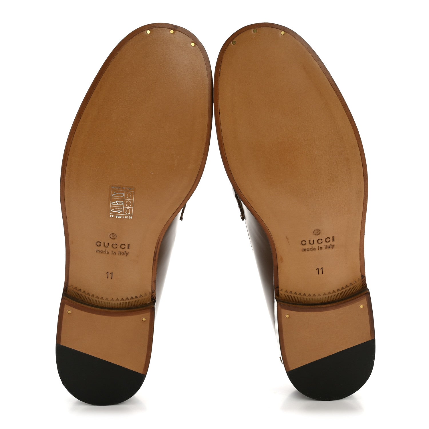 Gucci Millennial Ribot Mens Cara Loafers 11 Brown Sugar 6 of 10