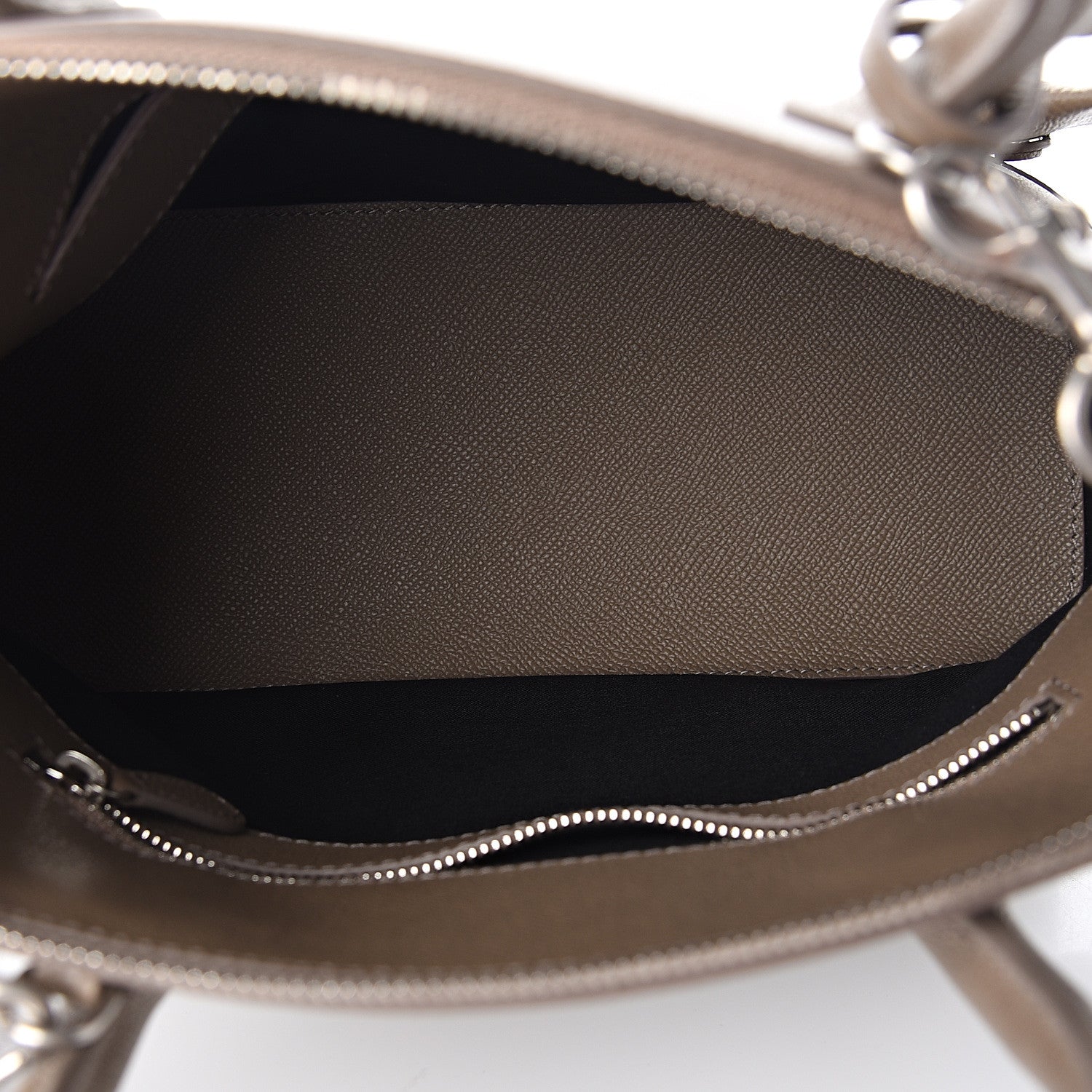 Balenciaga Signature Grained Calfskin Logo S Ville Top Handle Bag Mink Grey White 4 of 9