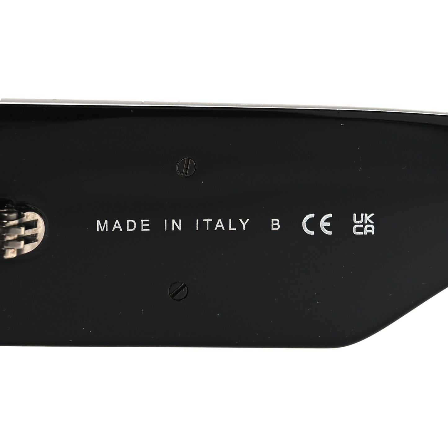 Acetate Crystal CC Shield Sunglasses 5466-B-A Black