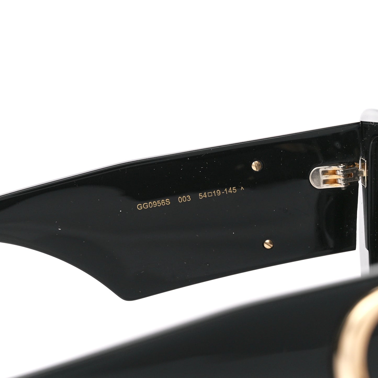 Acetate Square Frame Sunglasses GG0956S Black