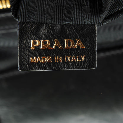 Prada Tessuto Nylon Nappa Gaufre Shoulder Bag Nero Black 7 of 8