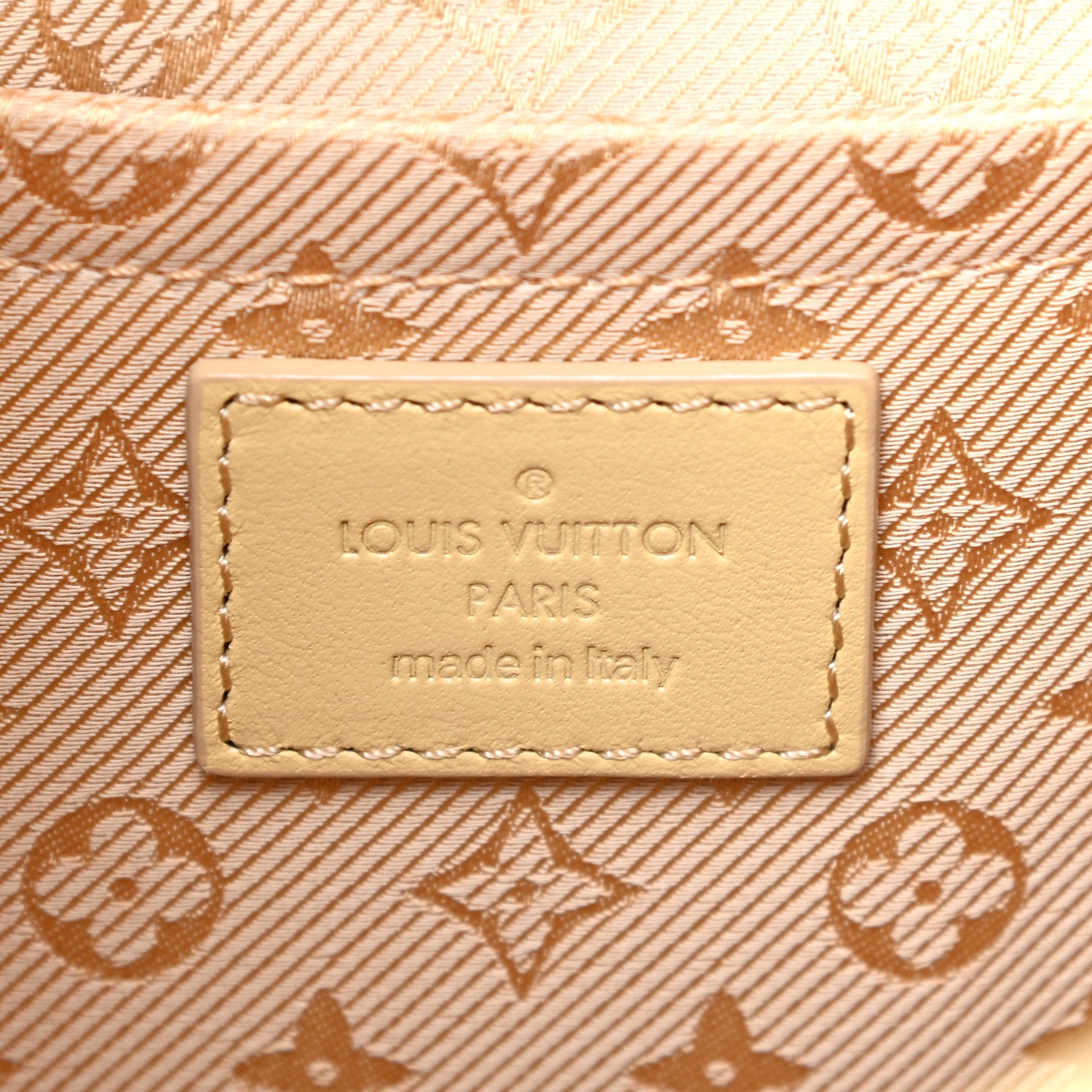 Louis Vuitton Calfskin Quilted Monogram Altair Clutch Jaune Pale 7 of 8