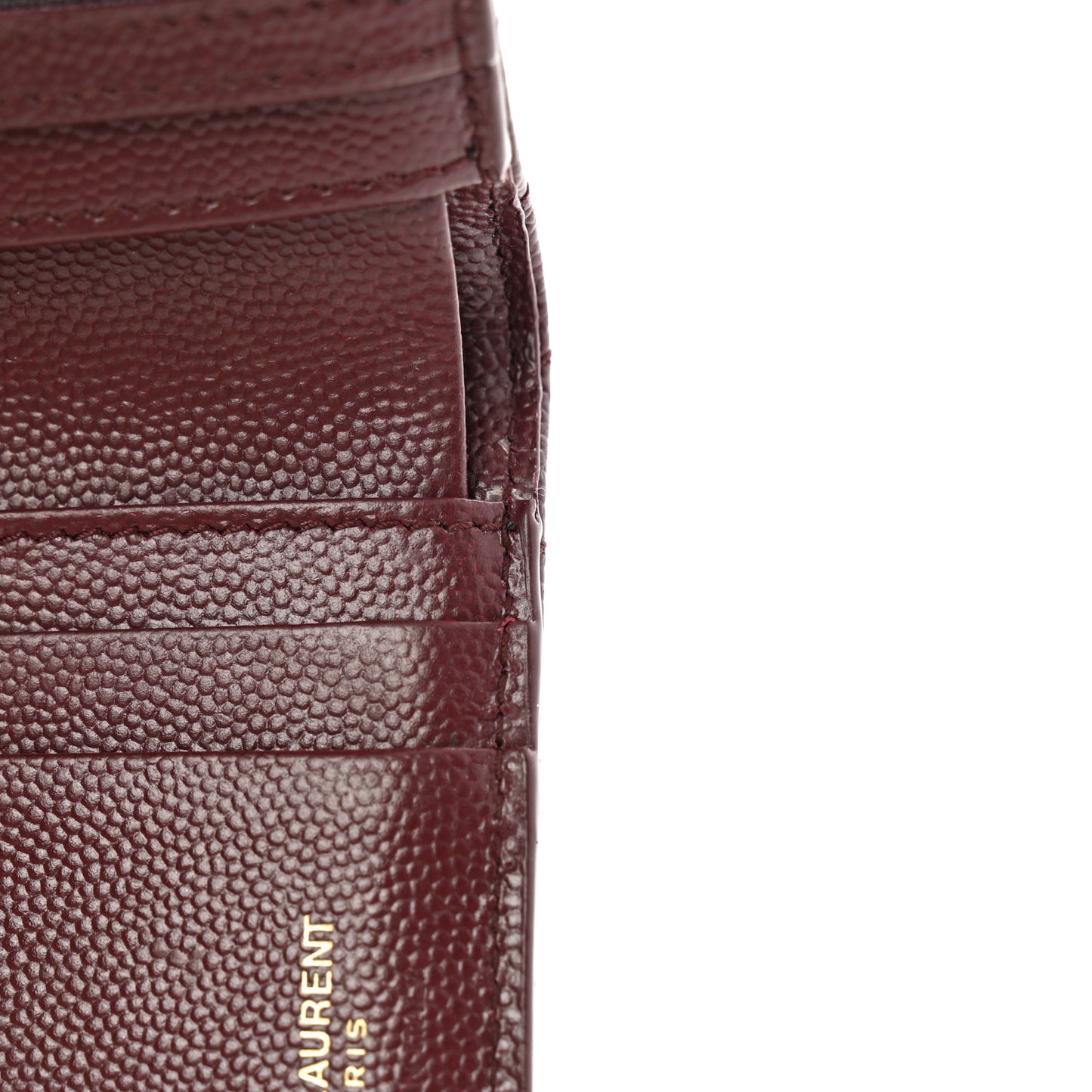 Grain De Poudre Matelasse Chevron Monogram Zipped Card Case Rouge Eros