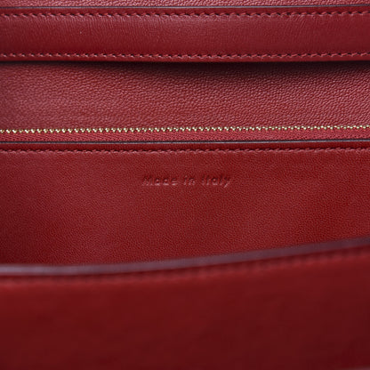 Celine Box Calfskin Medium Classic Box Flap Bag Red 7 of 13