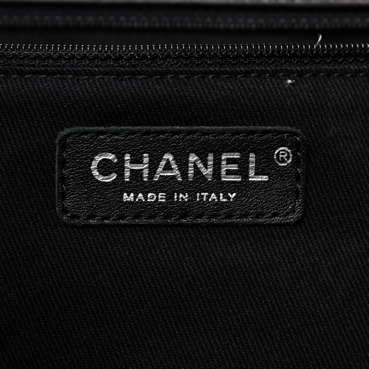 Chanel Calfskin Quilted Large In The Business Tote Black 7 of 9
