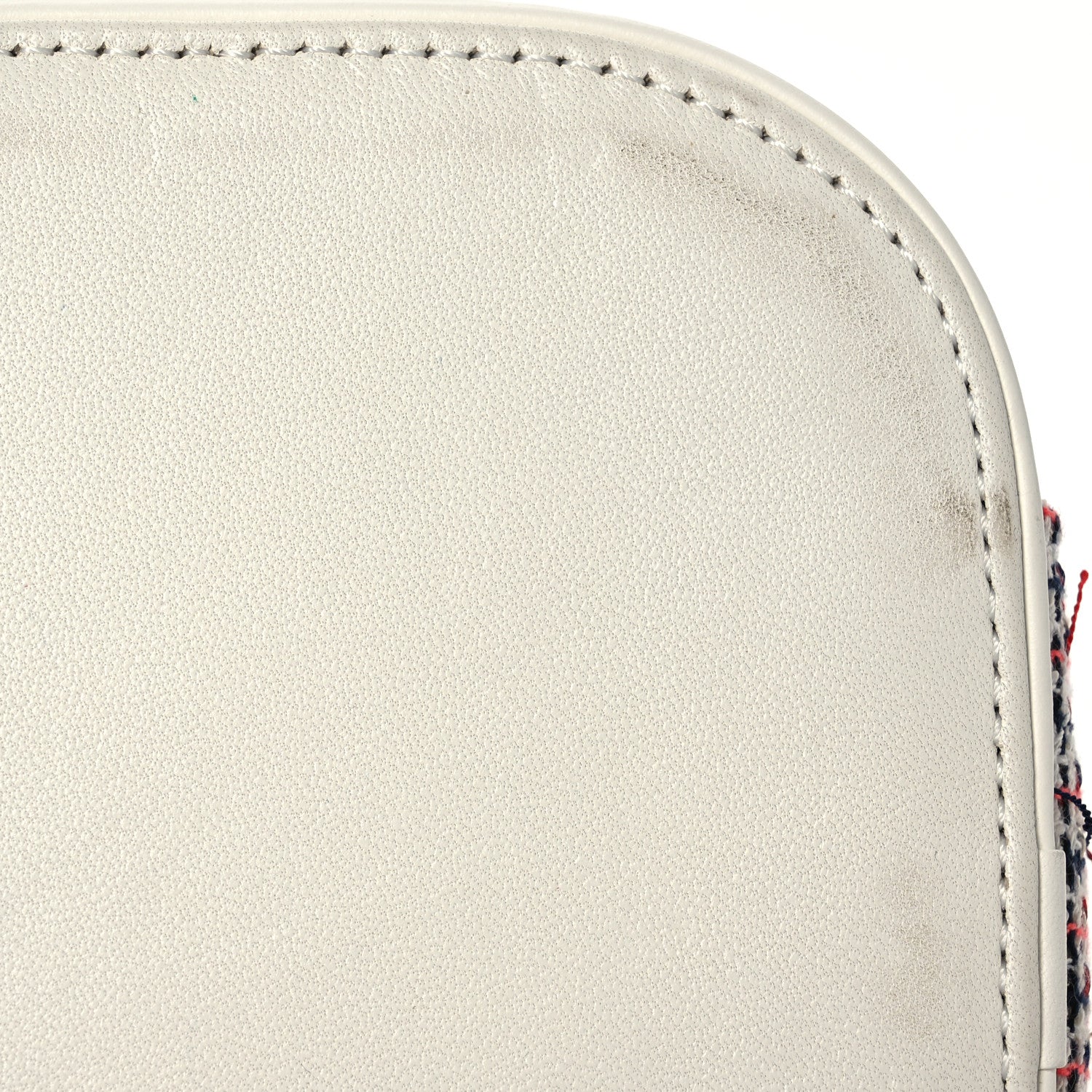 Chanel Tweed Lambskin Timeless Vanity Cosmetic Case White 11 of 12