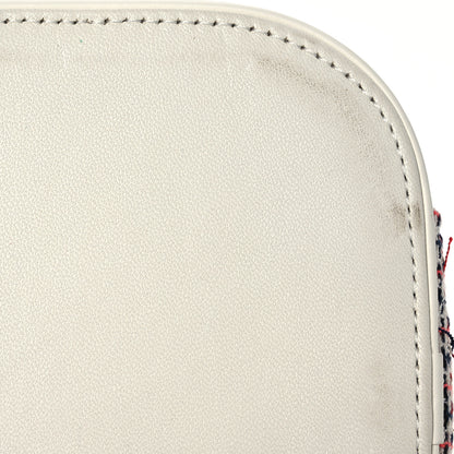 Chanel Tweed Lambskin Timeless Vanity Cosmetic Case White 11 of 12