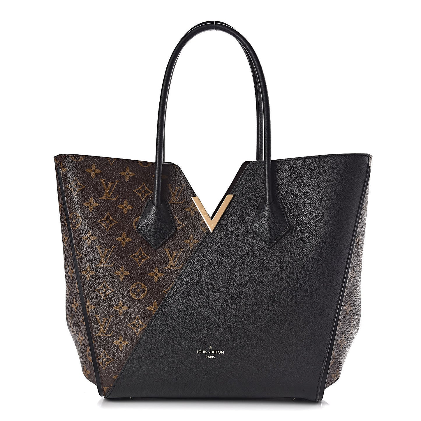 Calfskin Monogram Kimono Tote Black