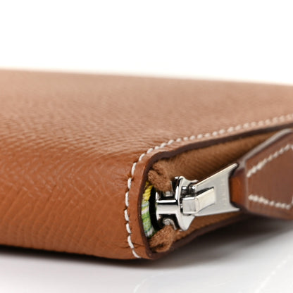 Hermes Epsom Silk'In Wallet Gold Jaune De Naples 8 of 9