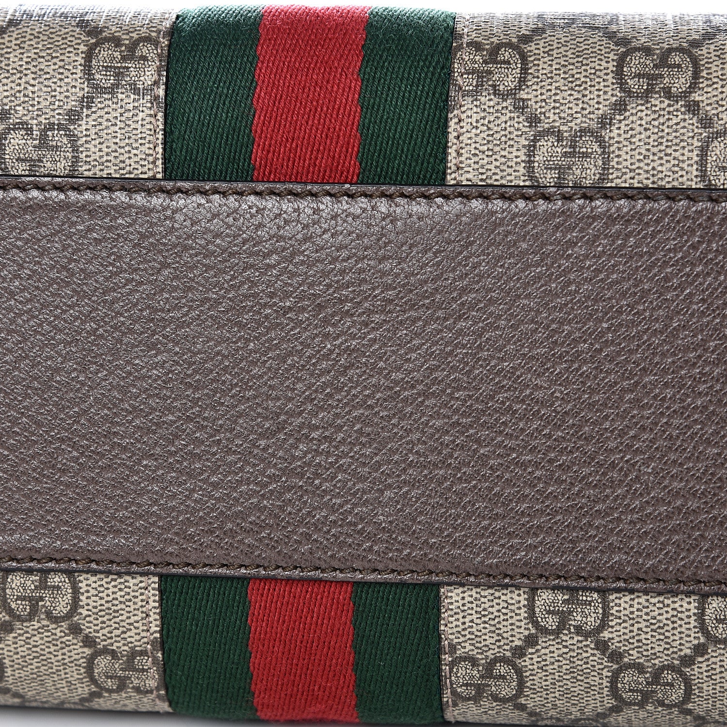 Gucci GG Supreme Monogram Web Medium Ophidia Boston Brown 10 of 11