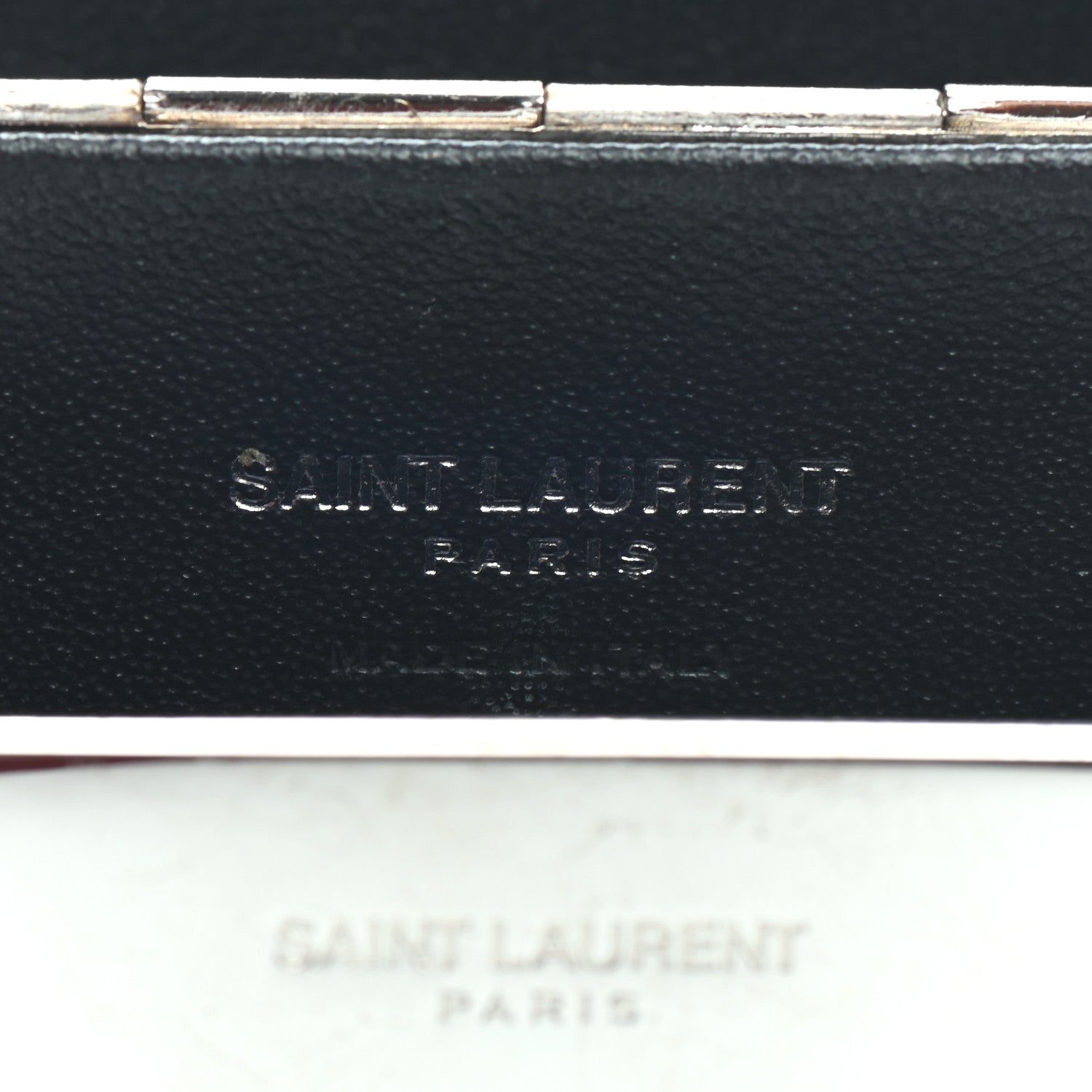 Saint Laurent Metal Mirrored Mini Smoking Box Crossbody Bag Silver 6 of 7