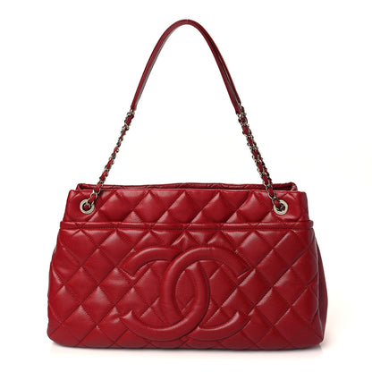 Chanel Caviar Quilted Timeless CC Soft Tote Red 1 of 8