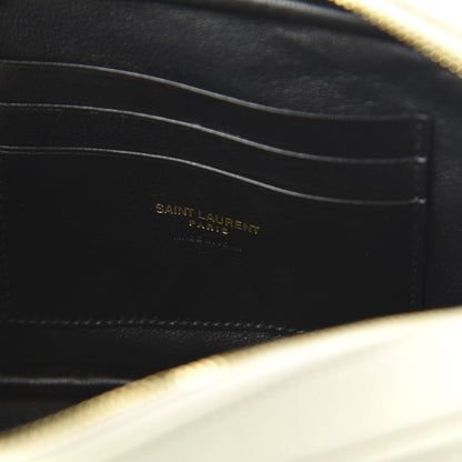 Saint Laurent Grain De Poudre Matelasse Monogram Mini Lou Camera Bag Blanc Vintage 9 of 11