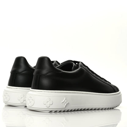 Louis Vuitton Calfskin Time Out Sneakers 37.5 Black 4 of 8