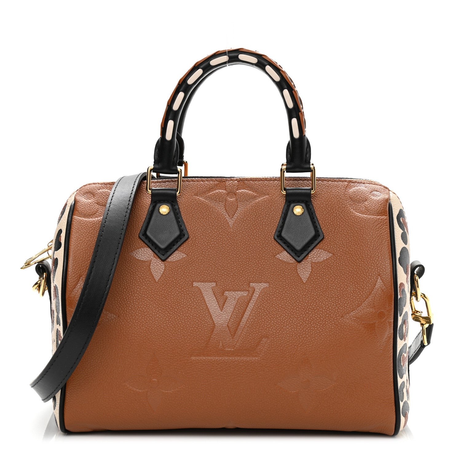 Louis Vuitton Empreinte Monogram Giant Wild At Heart Speedy Bandouliere 25 Caramel 1 of 9