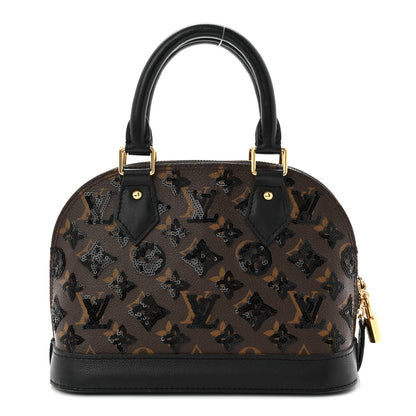 Louis Vuitton Monogram Sequins Eclipse Alma BB Black 1 of 9