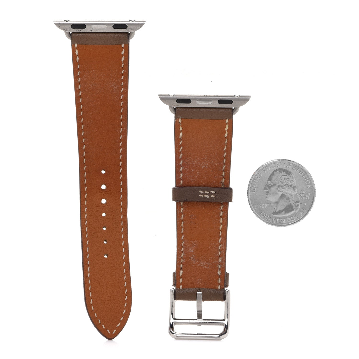 Hermes Swift 38mm Apple Watch Band Etoupe 2 of 9