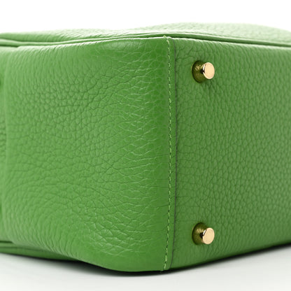 Hermes Taurillon Clemence Mini Lindy 20 Vert Yucca 9 of 12