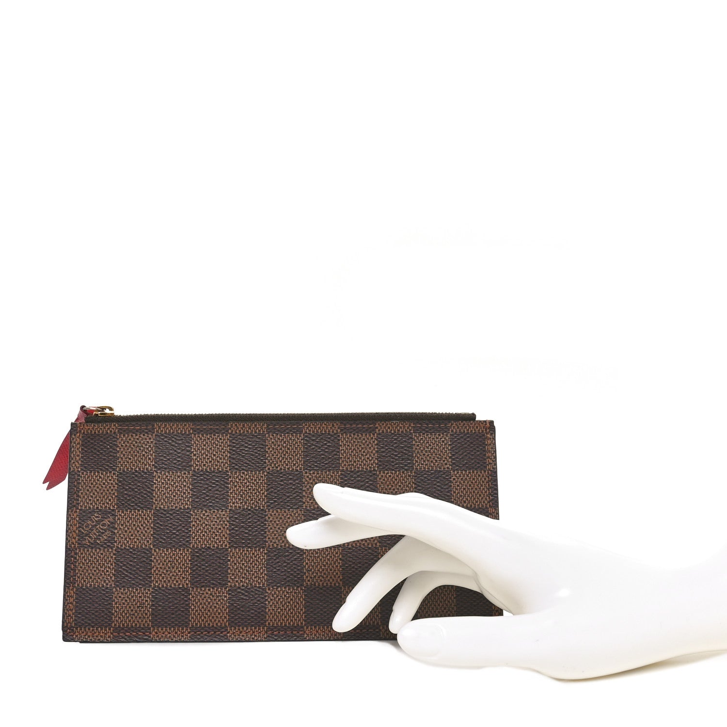 Louis Vuitton Damier Ebene Felicie Chain Wallet Zippered Insert 2 of 7