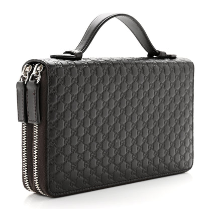 Gucci Microguccissima Zip Around Top Handle Travel Wallet Testa di Moro 3 of 7