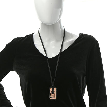 Hermes Swift Large O'Kelly Pendant Necklace Black 2 of 8