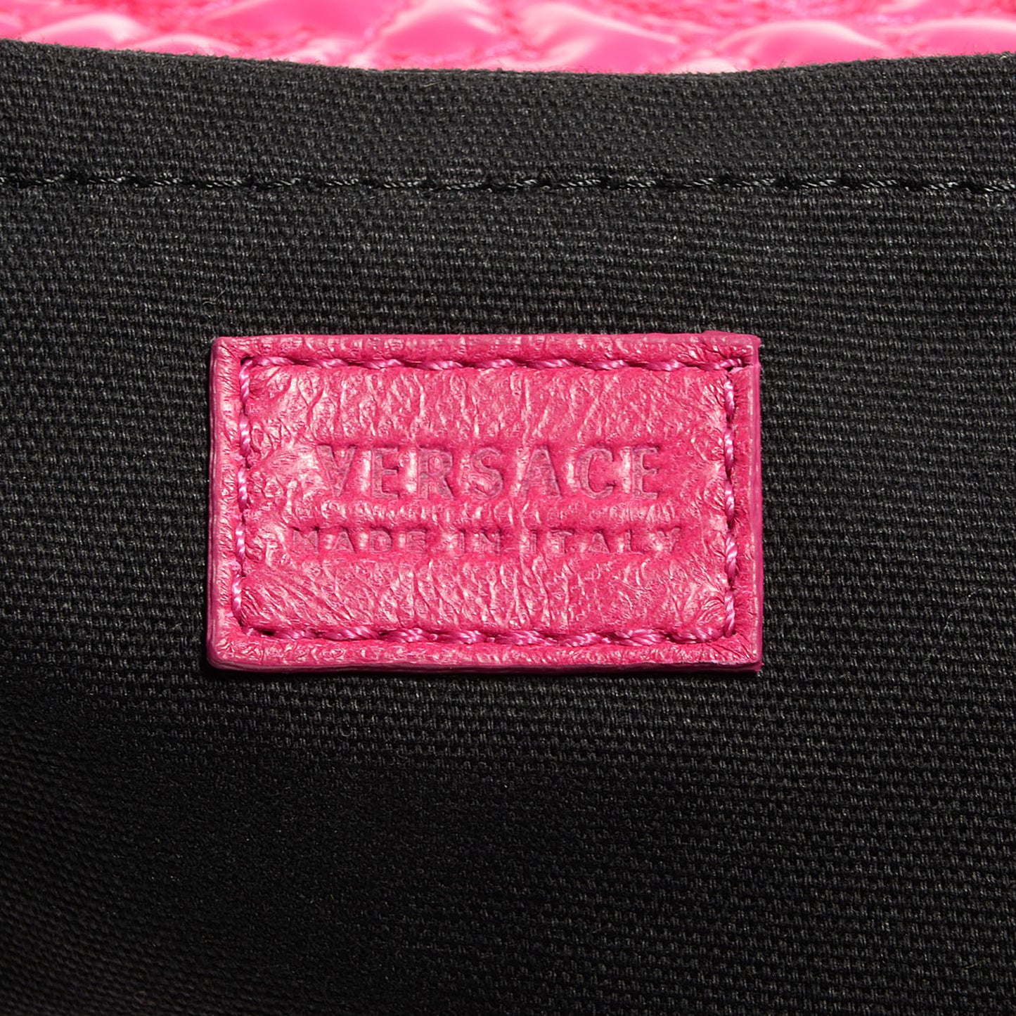 Barocco Quilted Leather Vanitas Bowling Bag Fuchsia